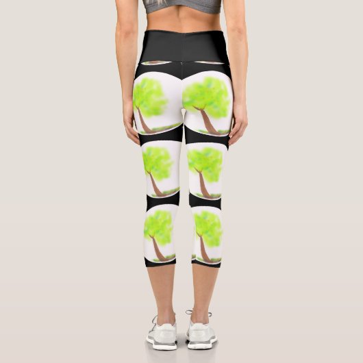 km tree painting capri カプリレギンス (裏面)