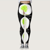 km tree painting leggings レギンス (正面)