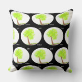 km tree painting pillow クッション (正面)