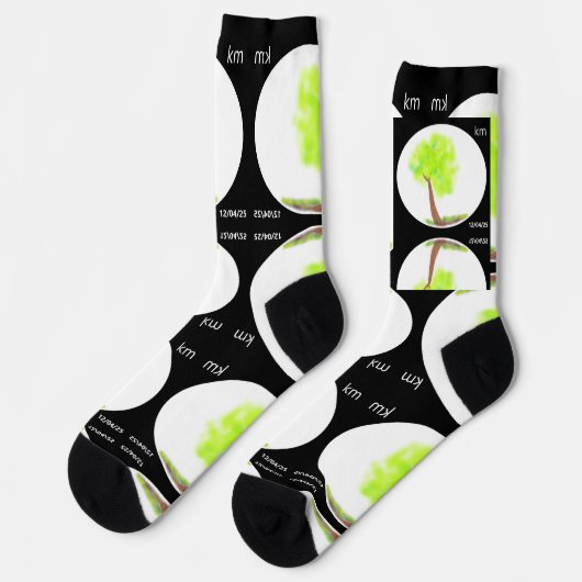 km tree painting socks ソックス (左)
