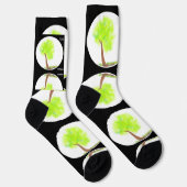 km tree painting socks ソックス (右)