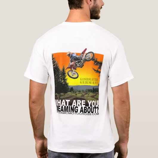 KMCのモトクロスの"夢"の後部イメージだけ Tシャツ (裏面)