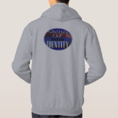 KMIのフード付きのスエットシャツ パーカ (裏面)