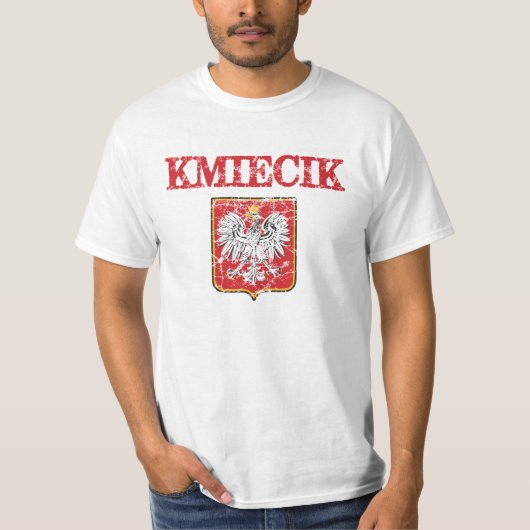 Kmiecikの姓 Tシャツ (正面)