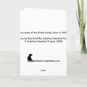 KMPカード1 -快活な子犬 カード (裏面)