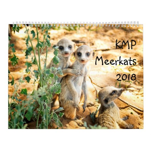 KMP Meerkats - 2018カレンダー カレンダー (カバー)