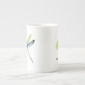 KNのトンボの中国のコップ ボーンチャイナマグカップ (正面)