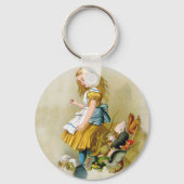 Knaveの陪審席でアリスがヒントをハート裁判 キーホルダー (正面)