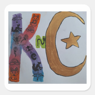 KnCロゴシール スクエアシール