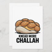 Knead More Challah Jewish Jew Baking 案内状 (正面/裏面)