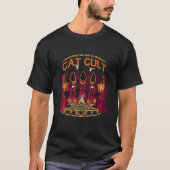Kneading our way to Nirvana Cat Cult Occult Art Tシャツ (正面)