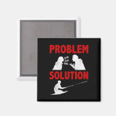 Knee Boarding Aquatic Sport Problem Solution Hobby マグネット (正面/裏面)