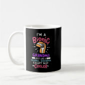 Knee Replacement Bionic Grandma After Surgery Gift コーヒーマグカップ (左)