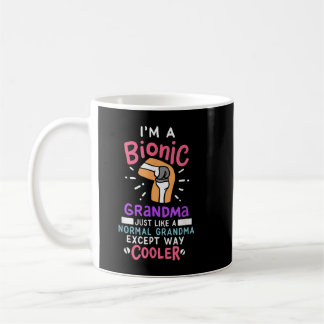 Knee Replacement Bionic Grandma After Surgery Gift コーヒーマグカップ