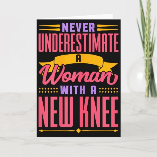 Knee Replacement For Women New Knee Surgery Recove カード (正面)