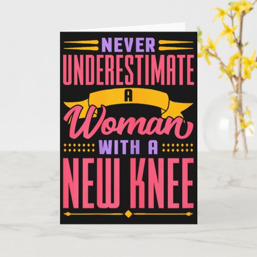 Knee Replacement For Women New Knee Surgery Recove カード (黄色い花)