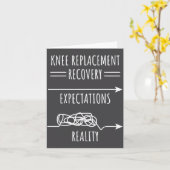 Knee Replacement Recovery Expectations Reality Sur カード (黄色い花)