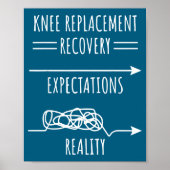 Knee Replacement Recovery Expectations Reality Sur ポスター (正面)