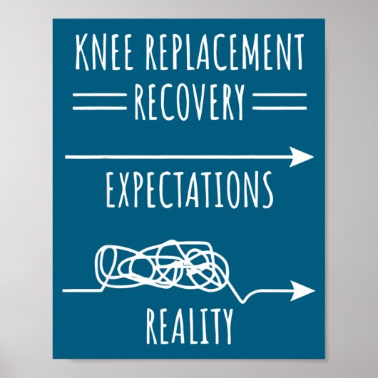 Knee Replacement Recovery Expectations Reality Sur ポスター (正面)
