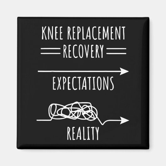 Knee Replacement Recovery Expectations Reality Sur マグネット (正面)