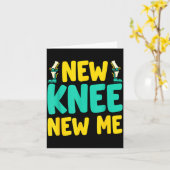 Knee Replacement Recovery New Knee New Me After Su カード (黄色い花)