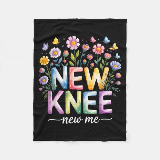 Knee Replacement Recovery Surgery Funny New Knee N フリースブランケット (正面)