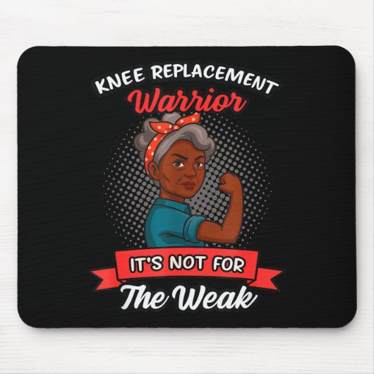 Knee Replacement Warrior Grandma Happy With New Kn マウスパッド (正面)