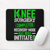 Knee Surgery Completed Recovery Mode Funny Patient マウスパッド (マウス)