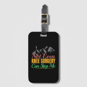 Knee Surgery Hiking Quote - Mountain Climber ラゲッジタグ (正面縦)