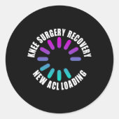 Knee Surgery Recovery New Acl Loading Funny Get We ラウンドシール (正面)