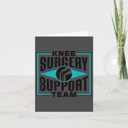 Knee Surgery Suprt Team Patient Knees Recovery Ope カード (正面)