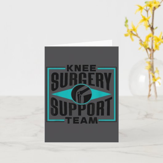 Knee Surgery Suprt Team Patient Knees Recovery Ope カード (黄色い花)