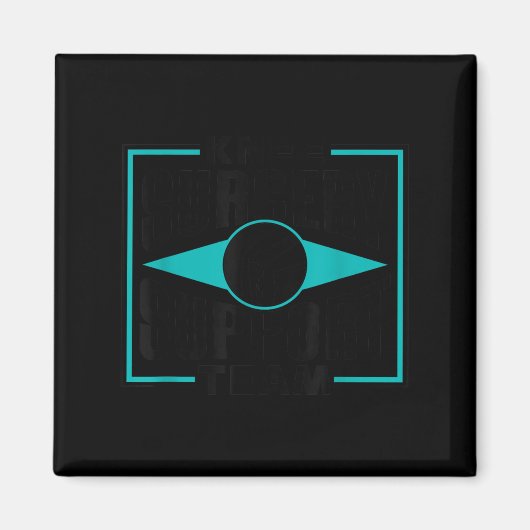 Knee Surgery Suprt Team Patient Knees Recovery Ope マグネット (正面)