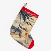 Kneeling Blonde Bikini Model Thunder_Cove スモールクリスマスストッキング (正面 (吊り時))