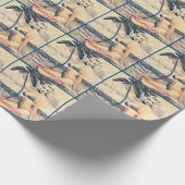 Kneeling Blonde Bikini Model Thunder_Cove ラッピングペーパー (角)