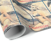 Kneeling Blonde Bikini Model Thunder_Cove ラッピングペーパー (ロールコーナー)