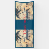 Kneeling Blonde Bikini Model Thunder_Cove 横断幕 (縦)