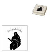 Kneeling Woman Made By Product Stamp ラバースタンプ (押印)