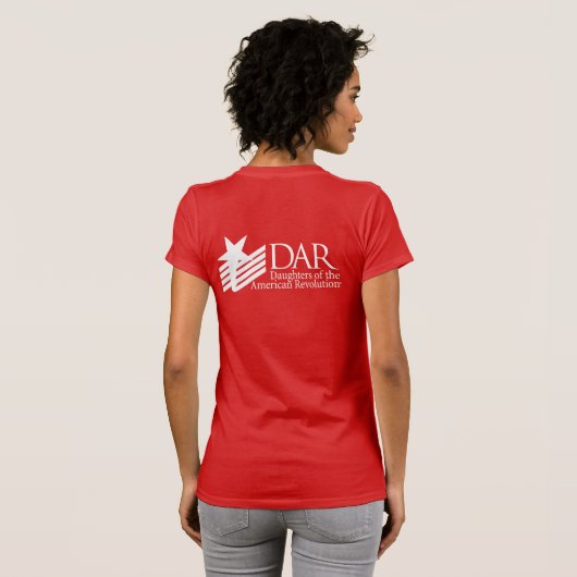 Knickerbockerの白くおよび青のロゴ Tシャツ (裏面フル)