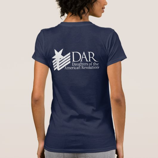 Knickerbockerの白くおよび青のロゴ Tシャツ (裏面)