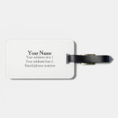 Knickerbockerの荷物のラベル ラゲッジタグ (裏面横)