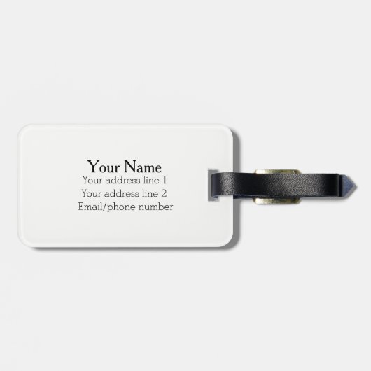 Knickerbockerの荷物のラベル ラゲッジタグ (裏面横)