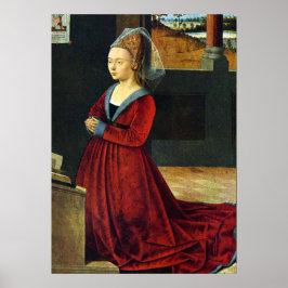 Kniende Stifterin詳細- Petrus Christus - c1460 ポスター