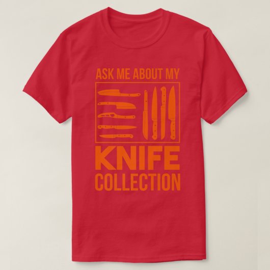 Knife Collection Throwing Knife Chefs & Kitchen Ch Tシャツ (デザイン正面)