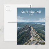 Knife Edge Trail カタディン山 メイン州 ポストカード (正面/裏面)