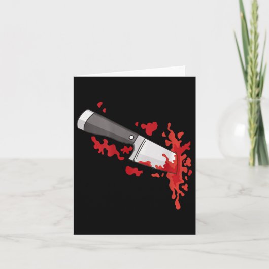 Knife In The Ck Halloween Murder Costume Knife In  カード (正面)