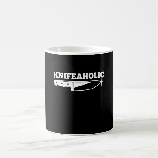 Knife Knifeaholic Knife Collector コーヒーマグカップ (中央)