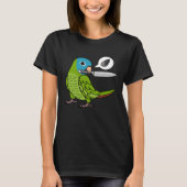 Knife Parrot Wants Seeds I Blue crowned Conure Tシャツ (正面)