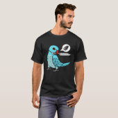 Knife Parrot Wants Seeds I Blue Indian Ringneck Tシャツ (正面フル)