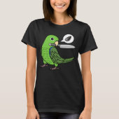 Knife Parrot Wants Seeds I Green Parrotlet Tシャツ (正面)